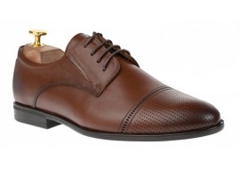 Pantofi barbati eleganti din piele naturala maro - SIR073M